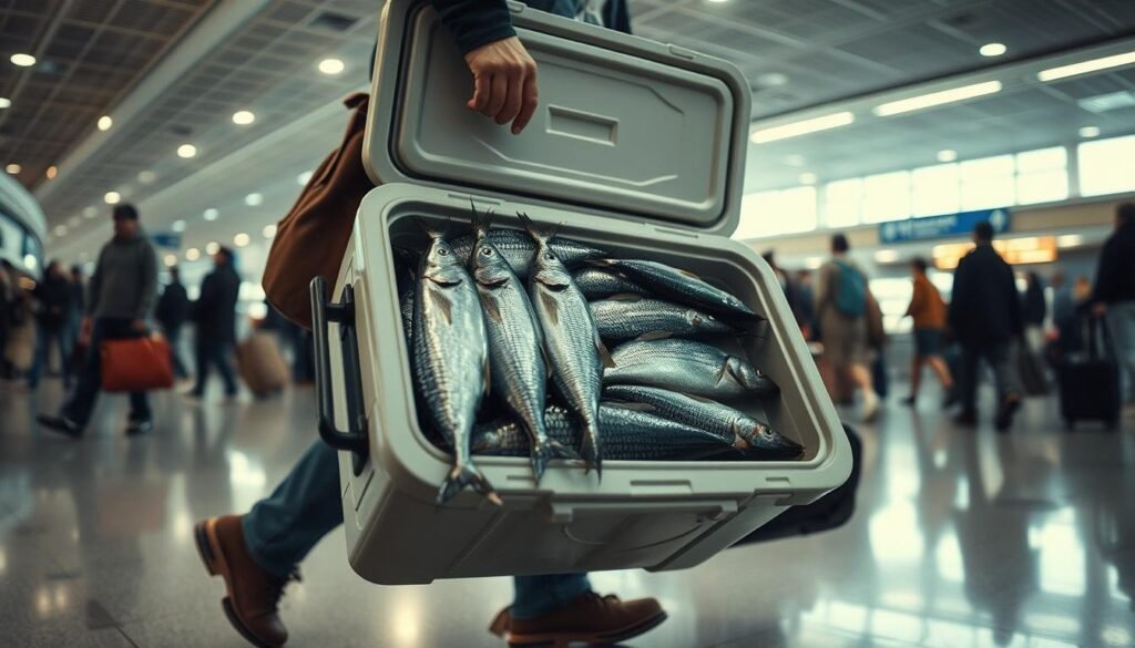 Bring a Dead Fish on a Plane