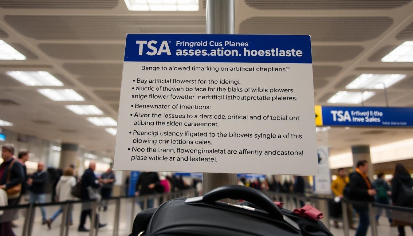 Bring Artificial Flowers on a Plane