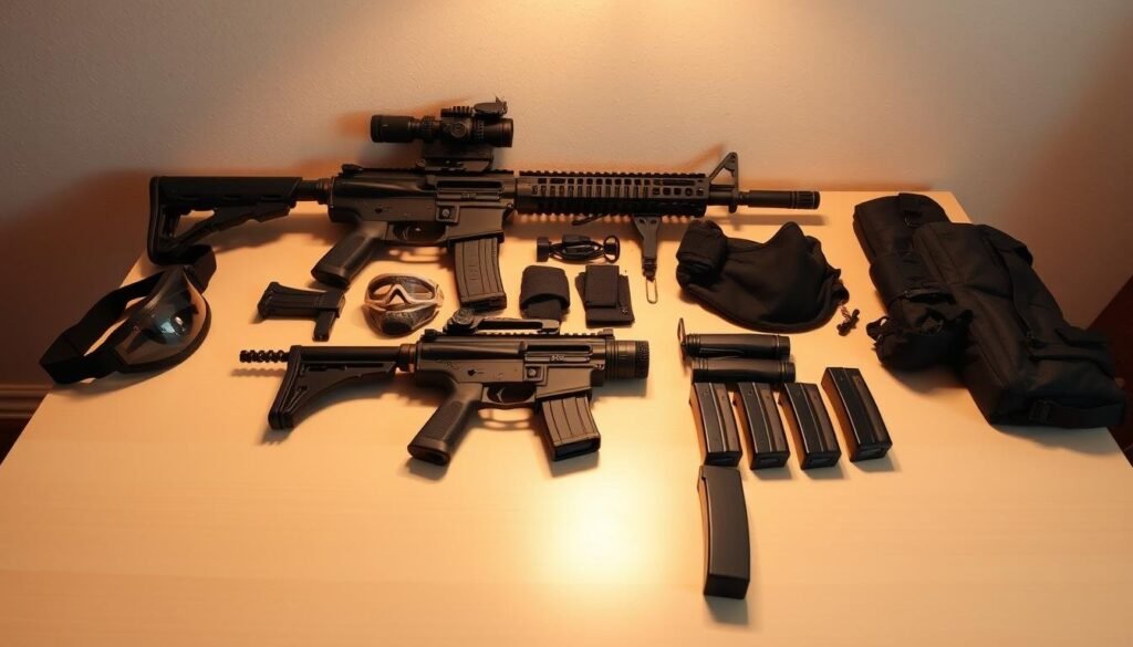 packing airsoft equipment