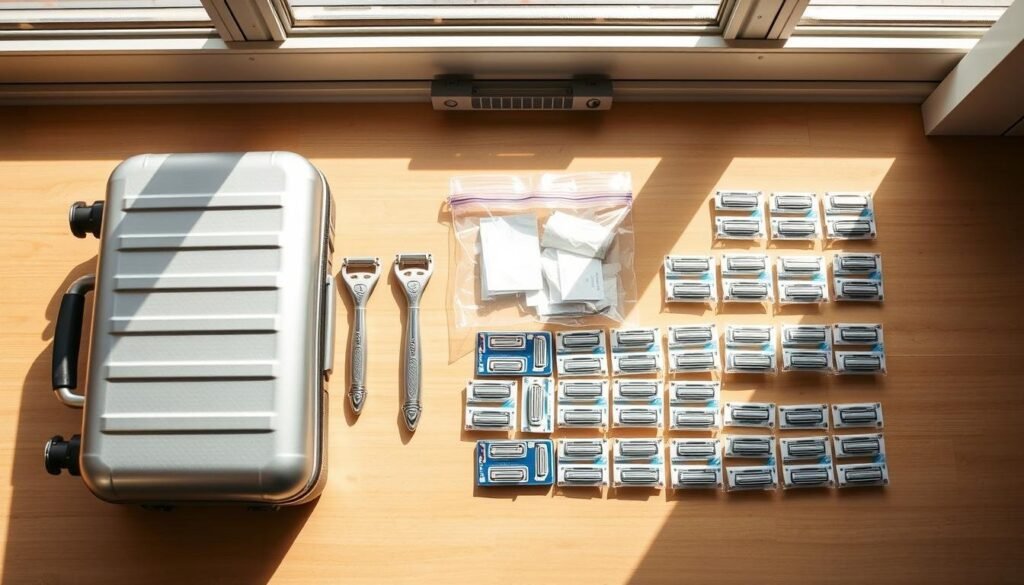 packing razors for flying