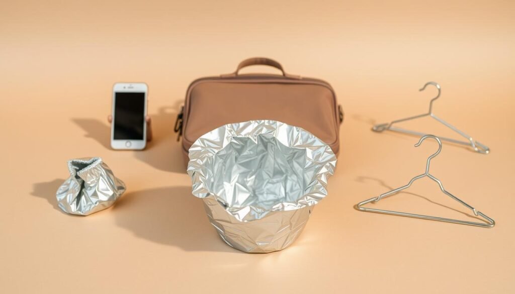 uses for aluminum foil while traveling
